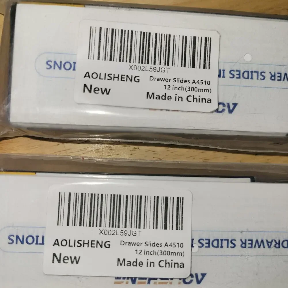 Lot Of 2 New Aolisheng Ball Bearing Drawer Slides 12
